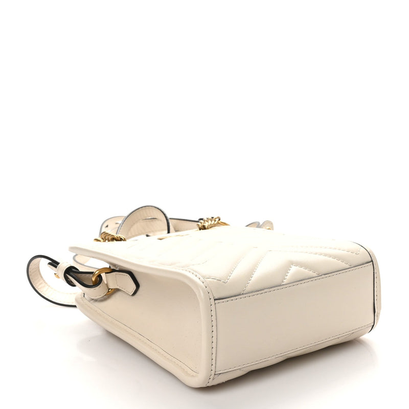 Calfskin Matelasse Chevron Mini Gg