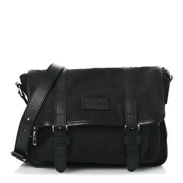 Nylon Double Buckle Flap Messenger Bag