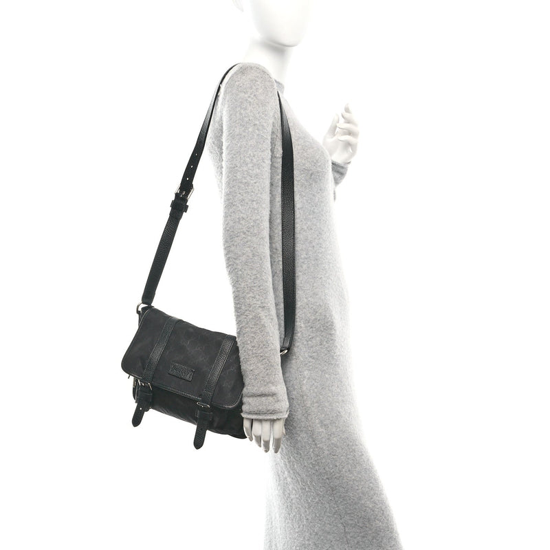 Nylon Double Buckle Flap Messenger Bag