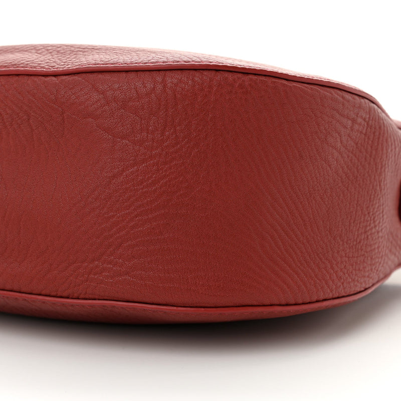 Grainy Calfskin Small Knight Bag Red