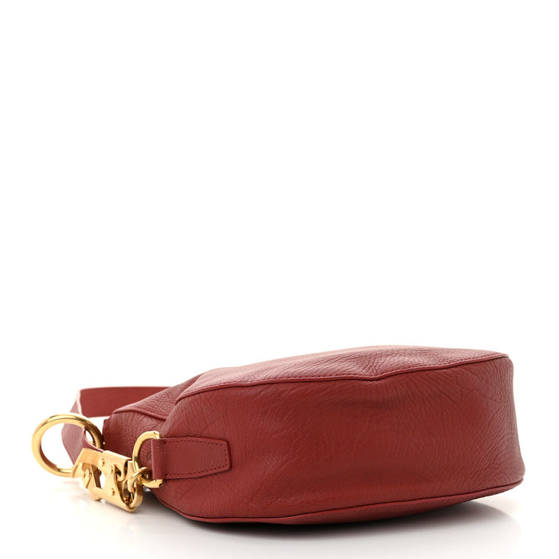 Grainy Calfskin Small Knight Bag Red