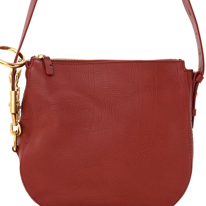 Grainy Calfskin Small Knight Bag Red