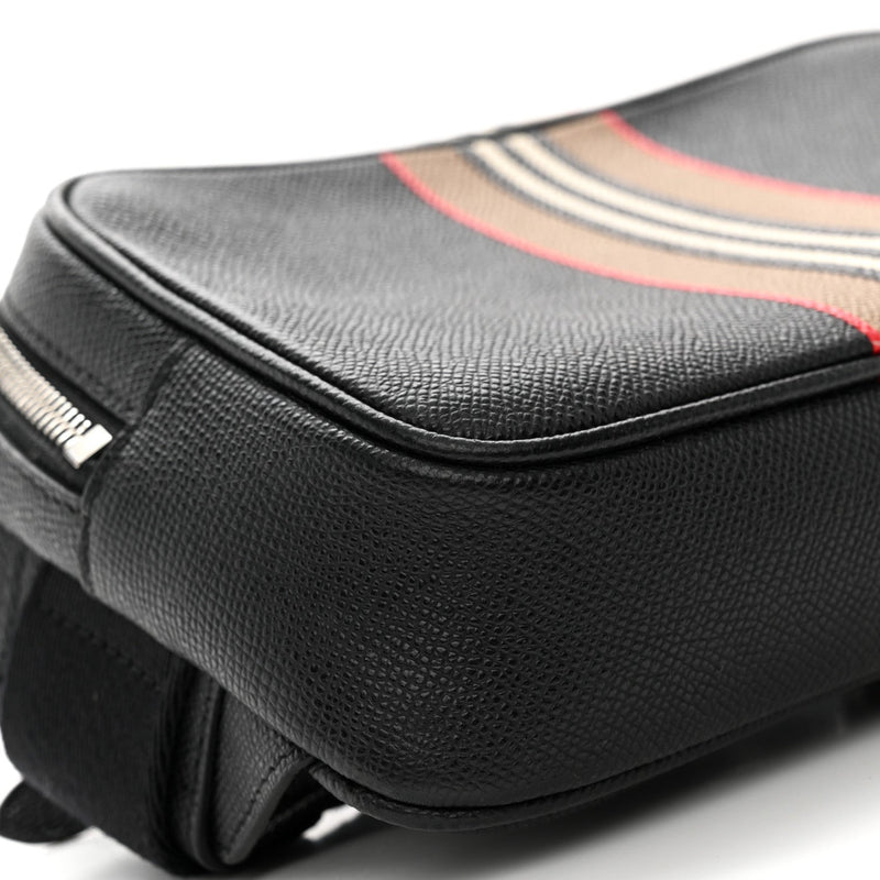 Calfskin Icon Stripe Bum Bag Black