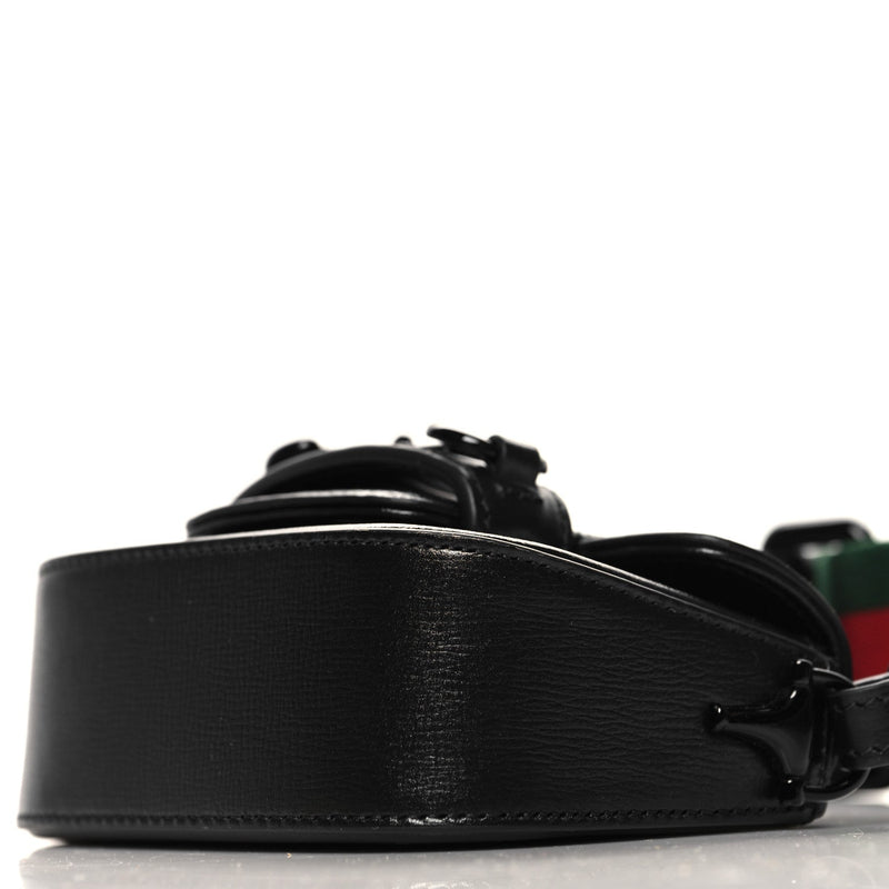 Azalea Calfskin Web Monochrome Horsebit