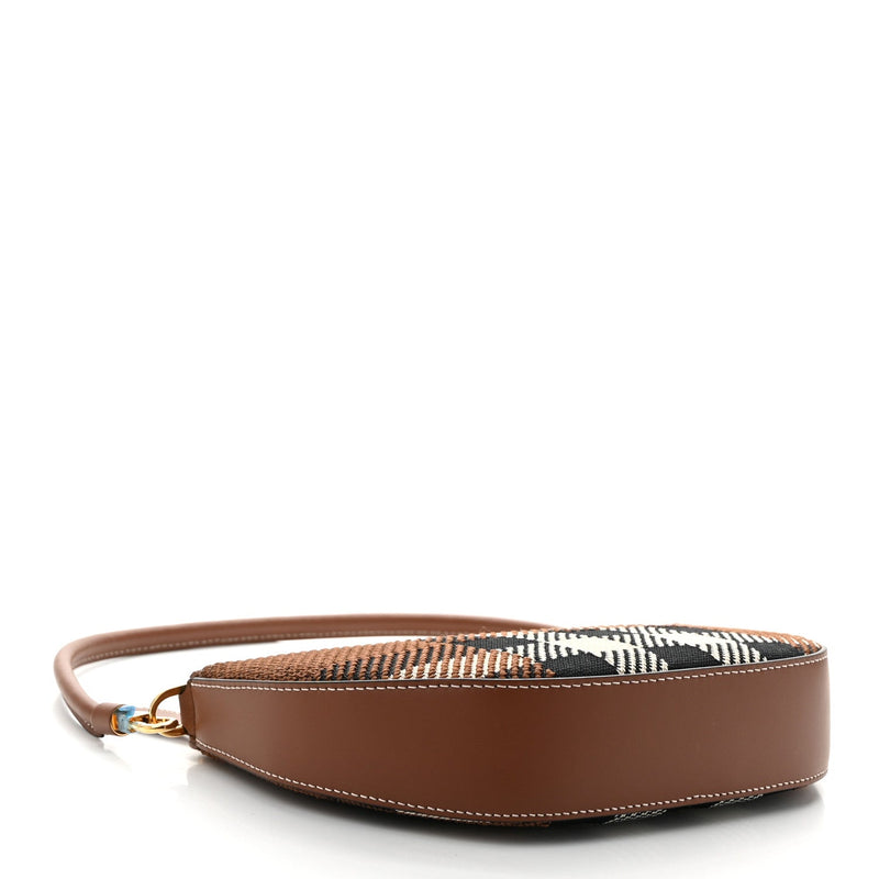 Canvas Calfskin Check Knitted Small