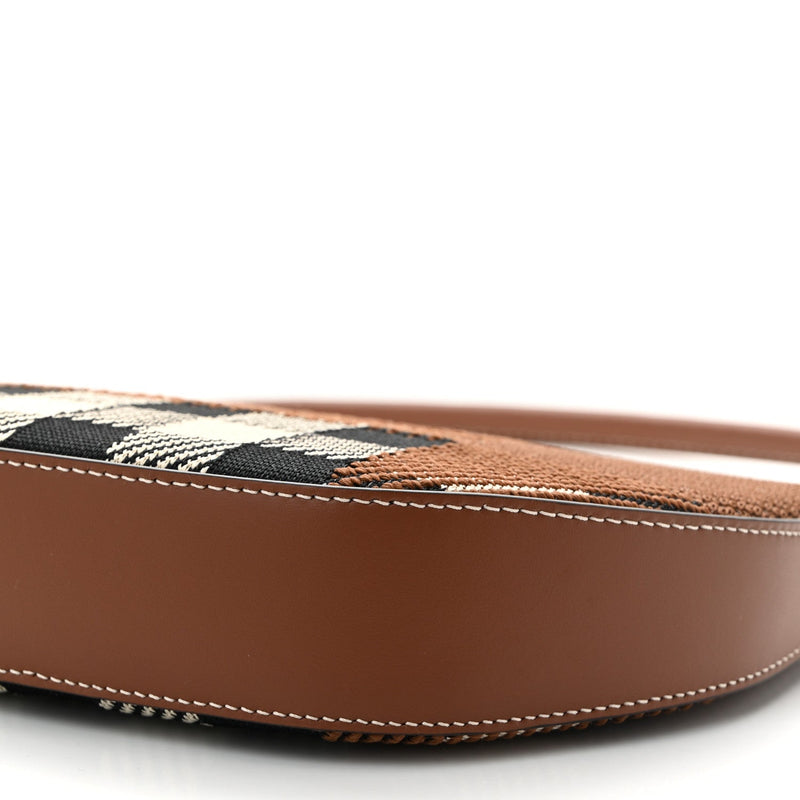 Canvas Calfskin Check Knitted Small