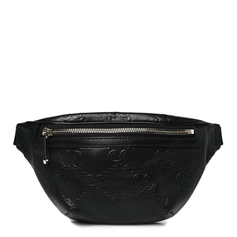 Calfskin Gg Tennis Embossed Belt Bag