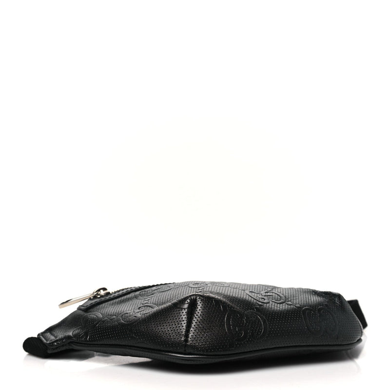 Calfskin Gg Tennis Embossed Belt Bag