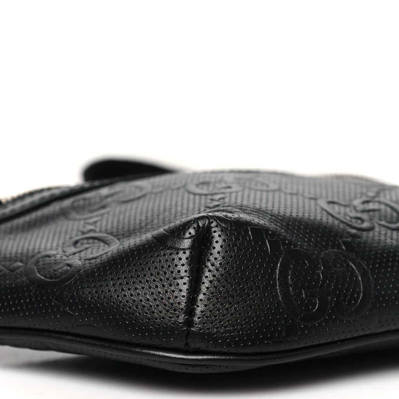Calfskin Gg Tennis Embossed Belt Bag