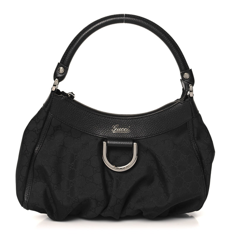 Nylon Medium D Gold Ring Hobo Black