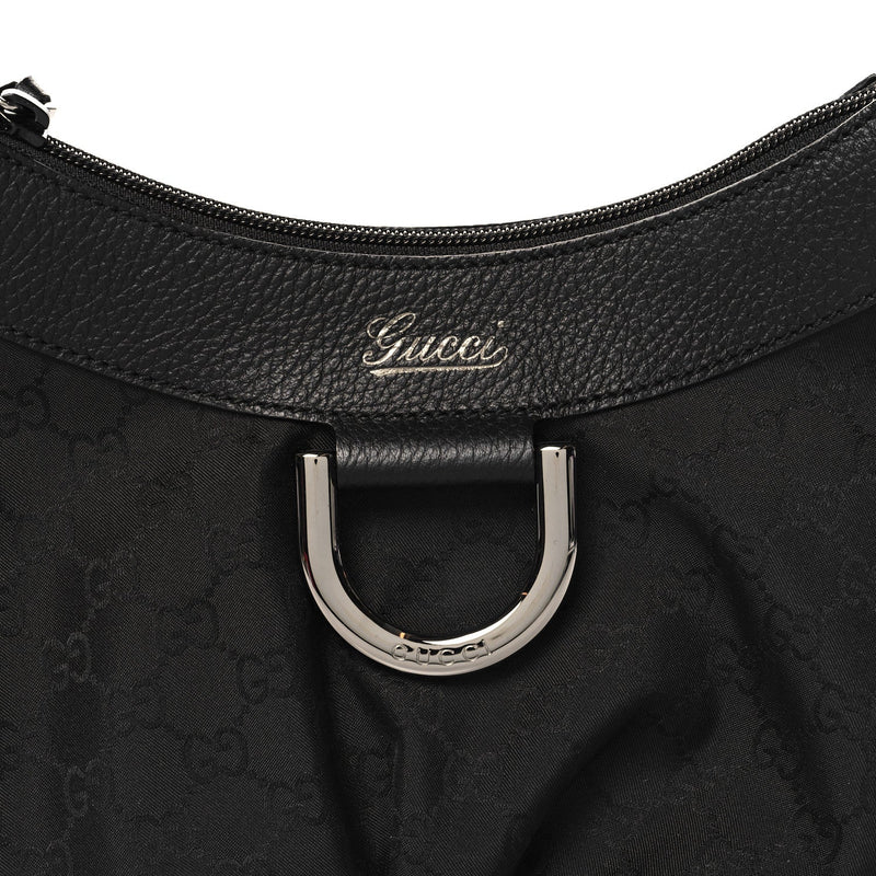 Nylon Medium D Gold Ring Hobo Black