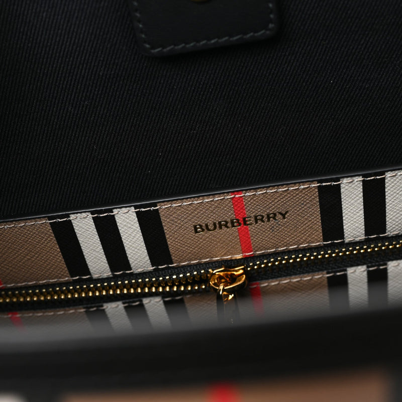 E-Canvas Stripe Book Tote Tan Archive