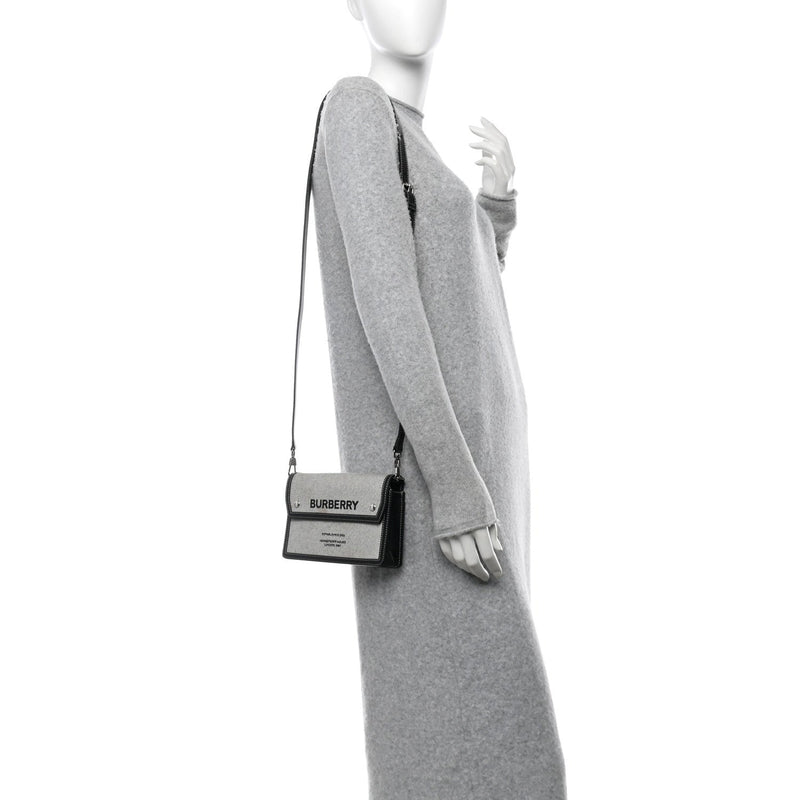 Cotton Canvas Horseferry Print Crossbody