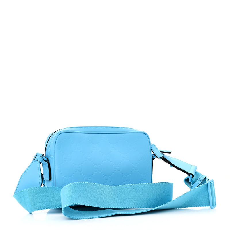 Rubber Effect Gg Crossbody Bag Bright