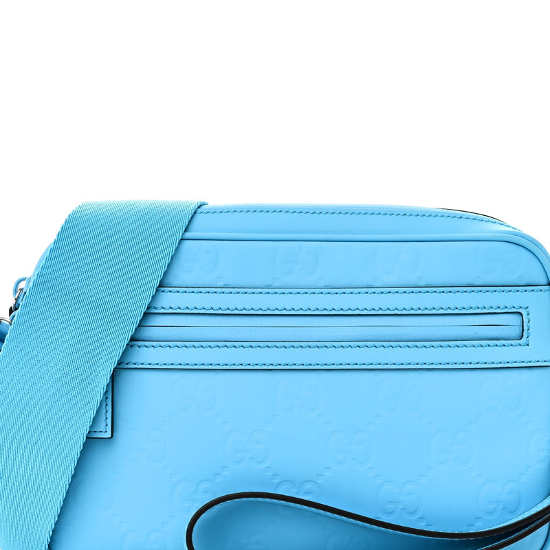 Rubber Effect Gg Crossbody Bag Bright