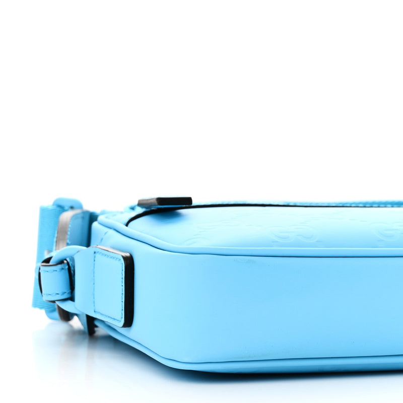 Rubber Effect Gg Crossbody Bag Bright