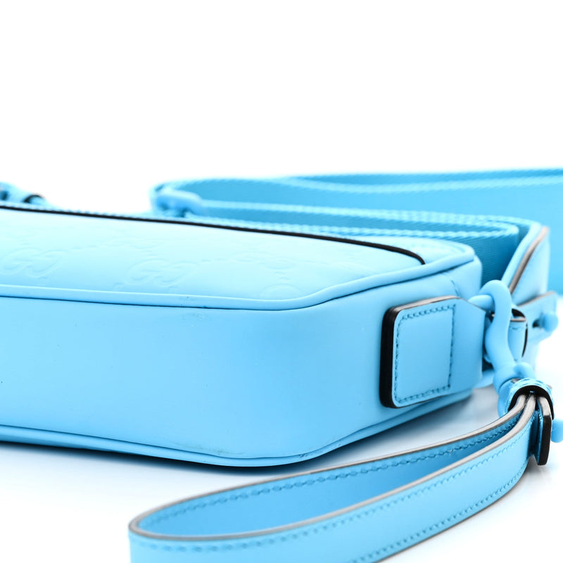 Rubber Effect Gg Crossbody Bag Bright