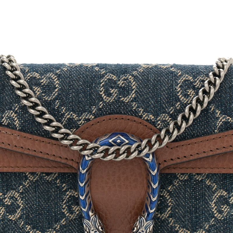 New Denim Gg Dollar Calfskin Enamel