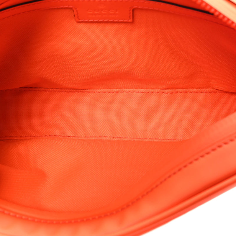 Rubber Effect Gg Belt Bag New Orange