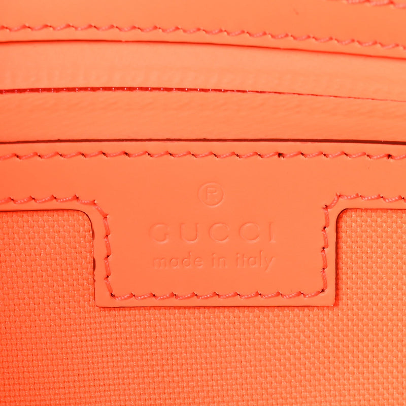 Rubber Effect Gg Belt Bag New Orange