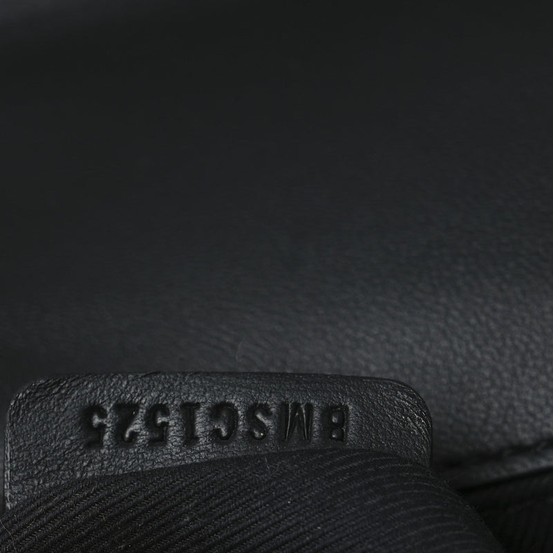 Nylon Check Small Lola Bag Black White