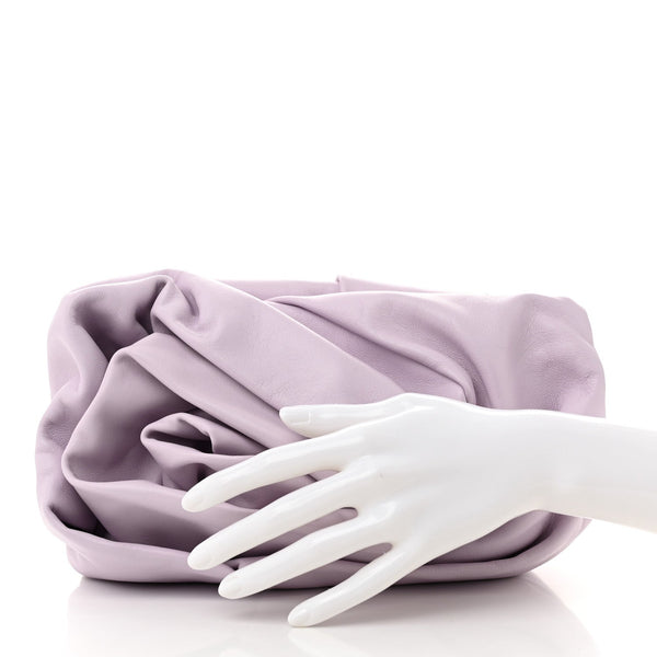 Lambskin Rose Clutch Haze