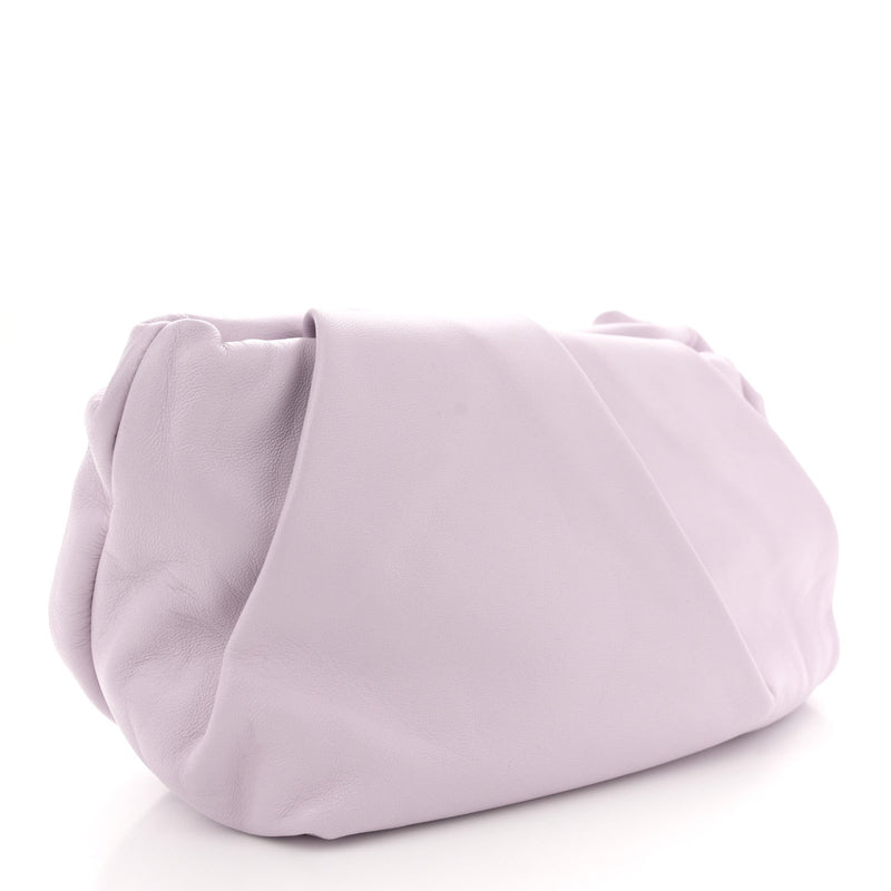 Lambskin Rose Clutch Haze