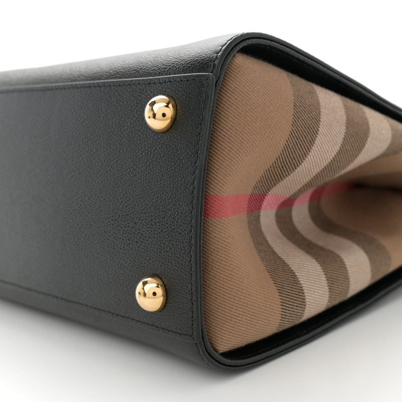 Calfskin Mega Check Small Banwell Tote