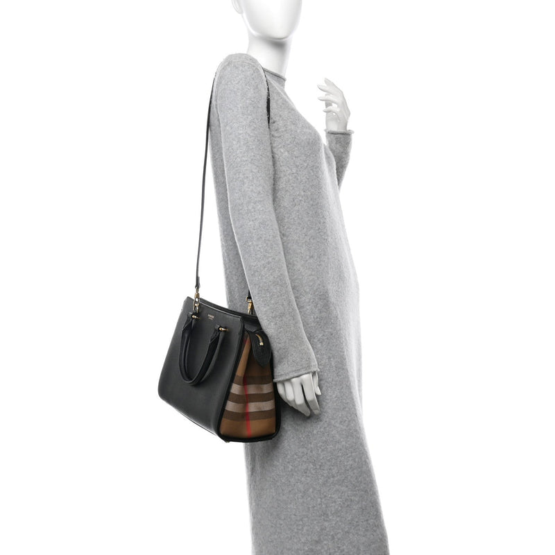 Calfskin Mega Check Small Banwell Tote