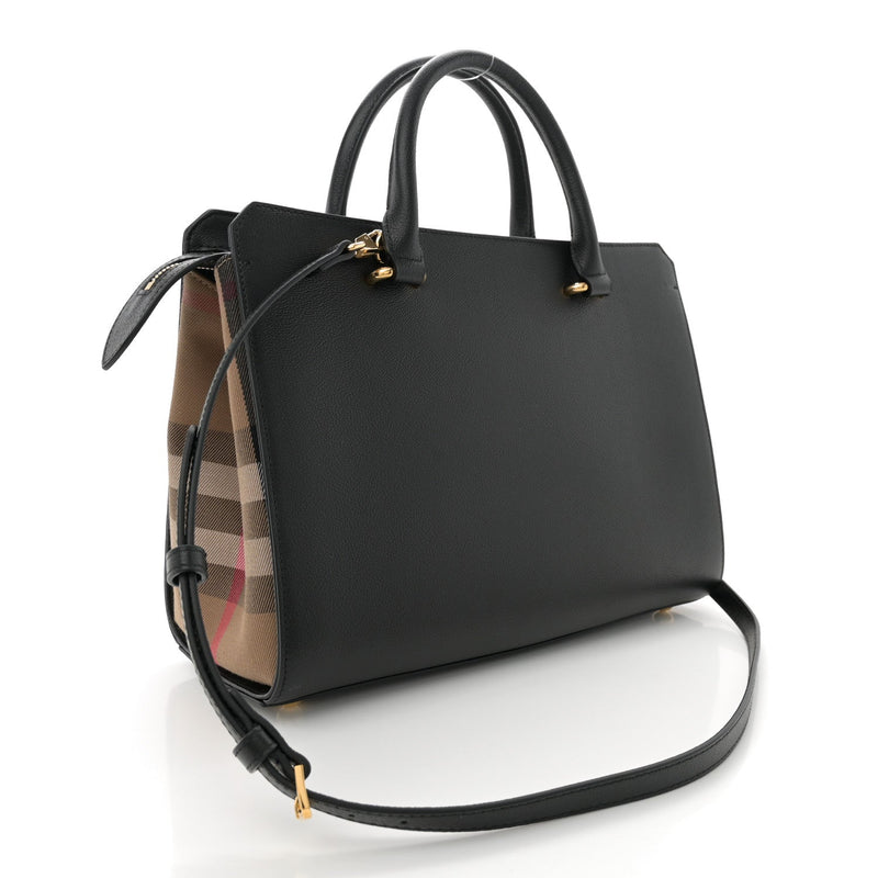 Calfskin Mega Check Small Banwell Tote