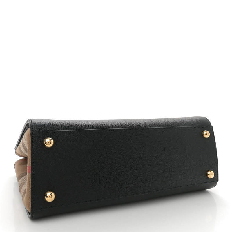 Calfskin Mega Check Small Banwell Tote