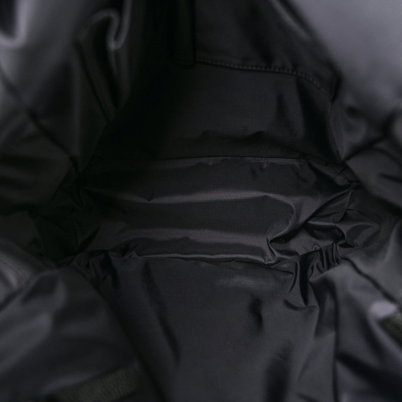 Nylon Medium Logo Backpack Black