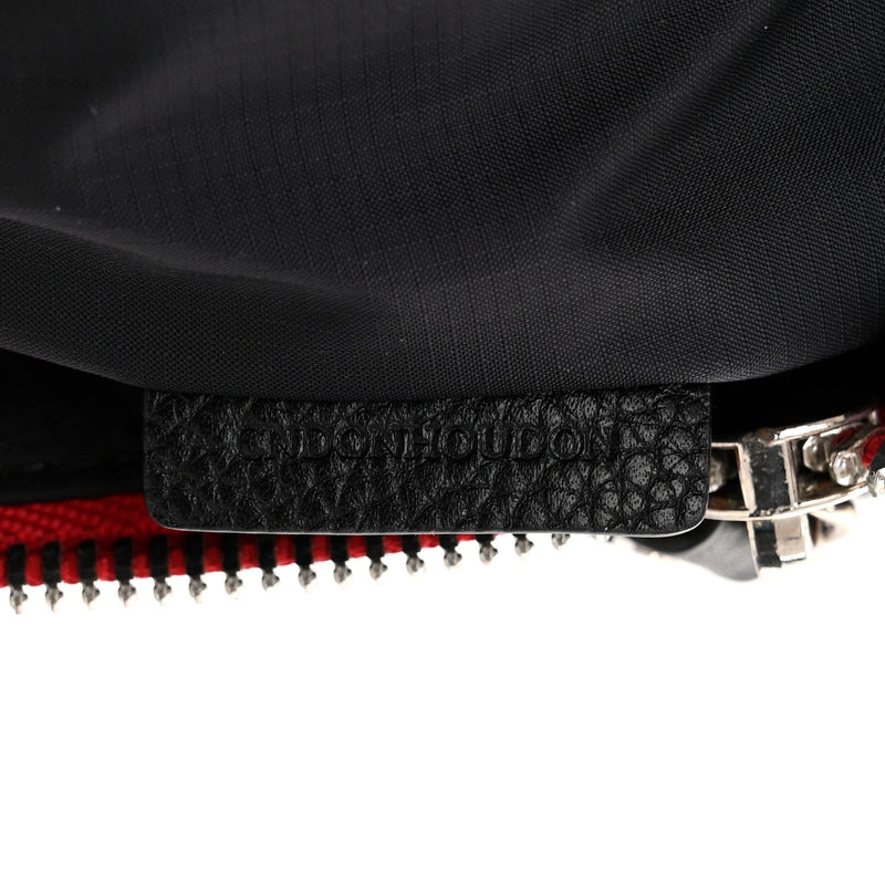 Nylon Medium Logo Backpack Black