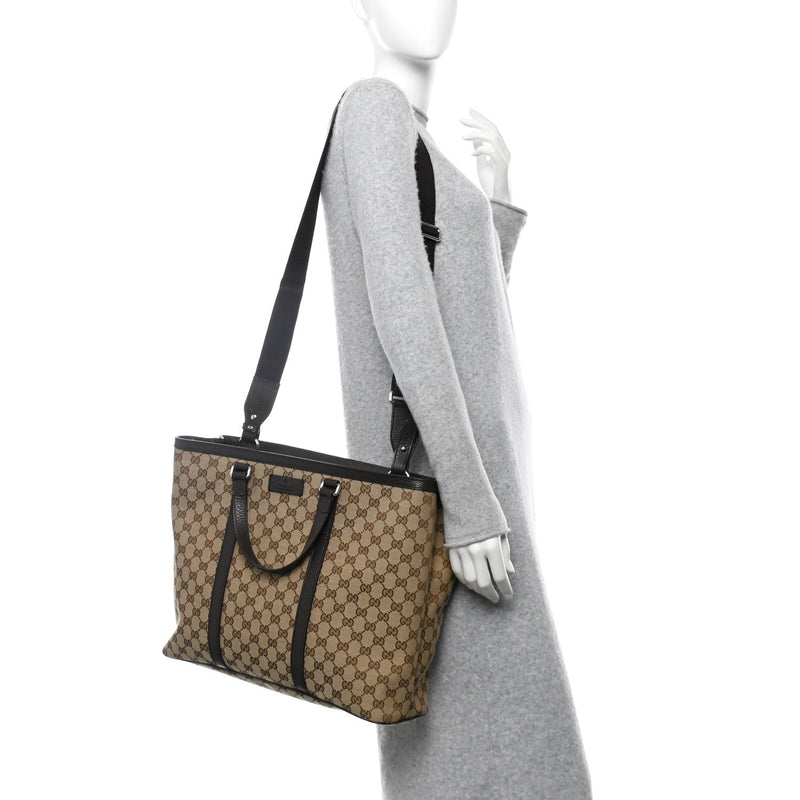 Gg Large Joy Tote Bag Dark Brown