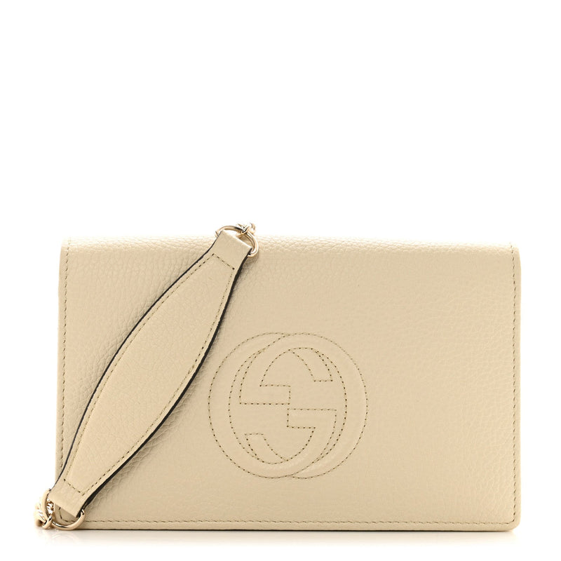 Pebbled Calfskin Soho Wallet On Chain