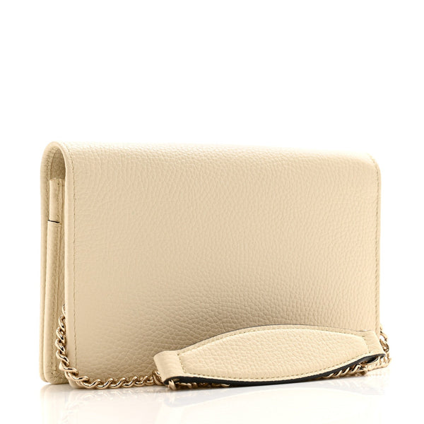 Pebbled Calfskin Soho Wallet On Chain