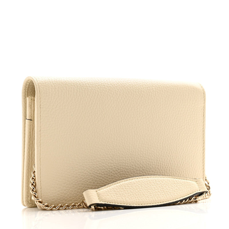 Pebbled Calfskin Soho Wallet On Chain