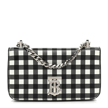 Calfskin Gingham Print Small Lola Bag