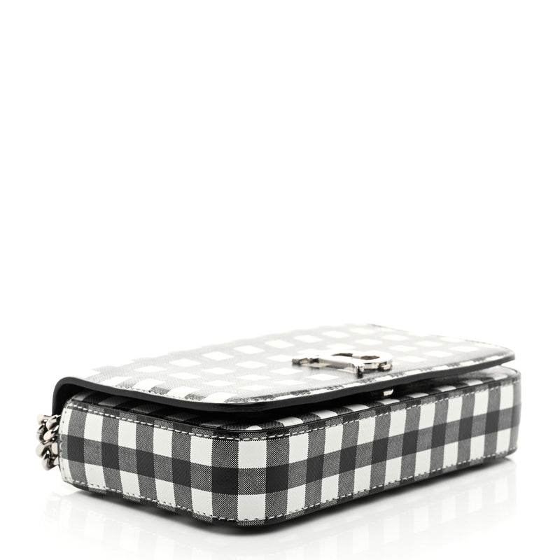 Calfskin Gingham Print Small Lola Bag