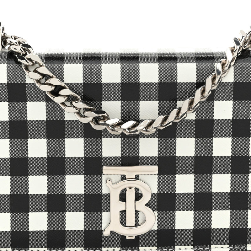Calfskin Gingham Print Small Lola Bag