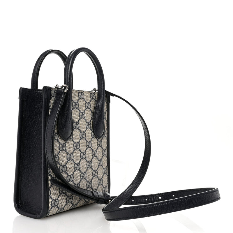 Gg Supreme Textured Dollar Calfskin Mini