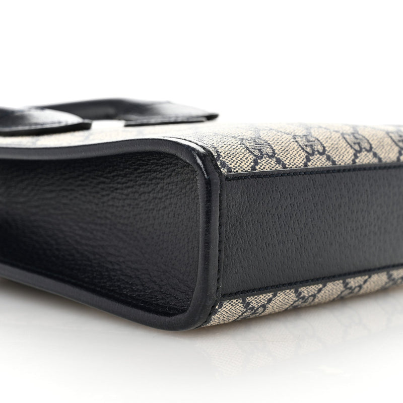 Gg Supreme Textured Dollar Calfskin Mini