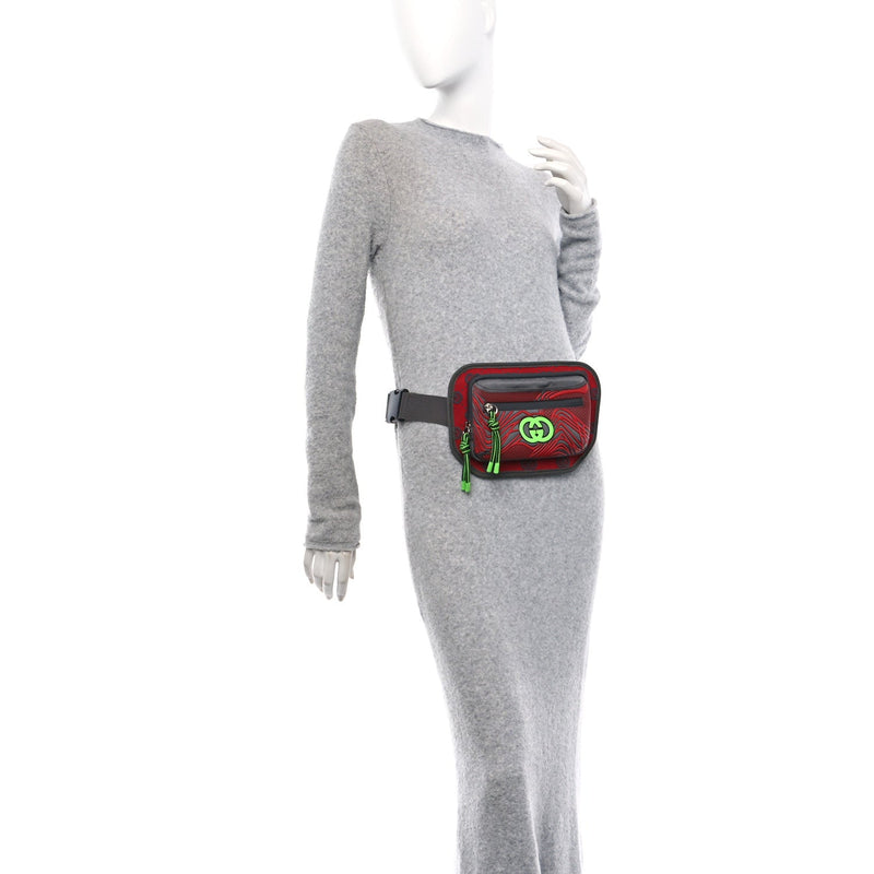 Jersey Nylon Gg Sportsy Belt Bag Red