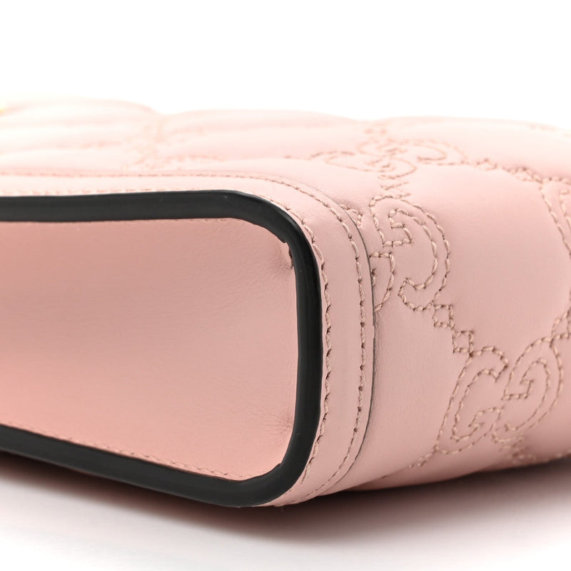 Calfskin Gg Matelasse Mini Top Slip