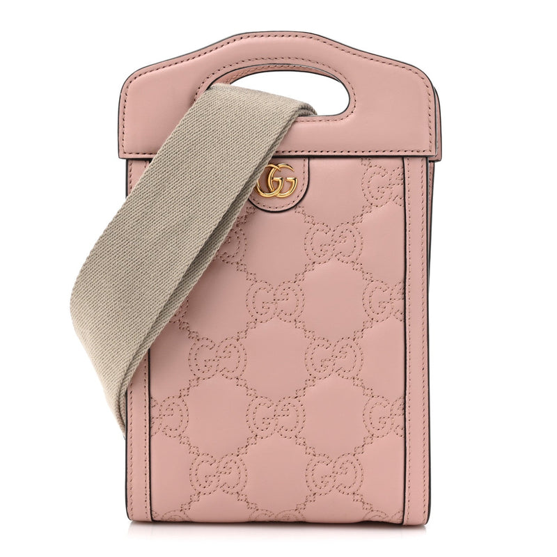 Calfskin Gg Matelasse Mini Top Slip