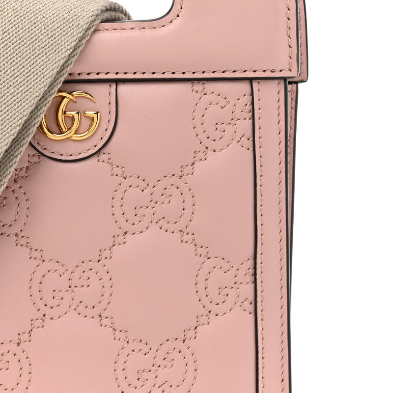 Calfskin Gg Matelasse Mini Top Slip