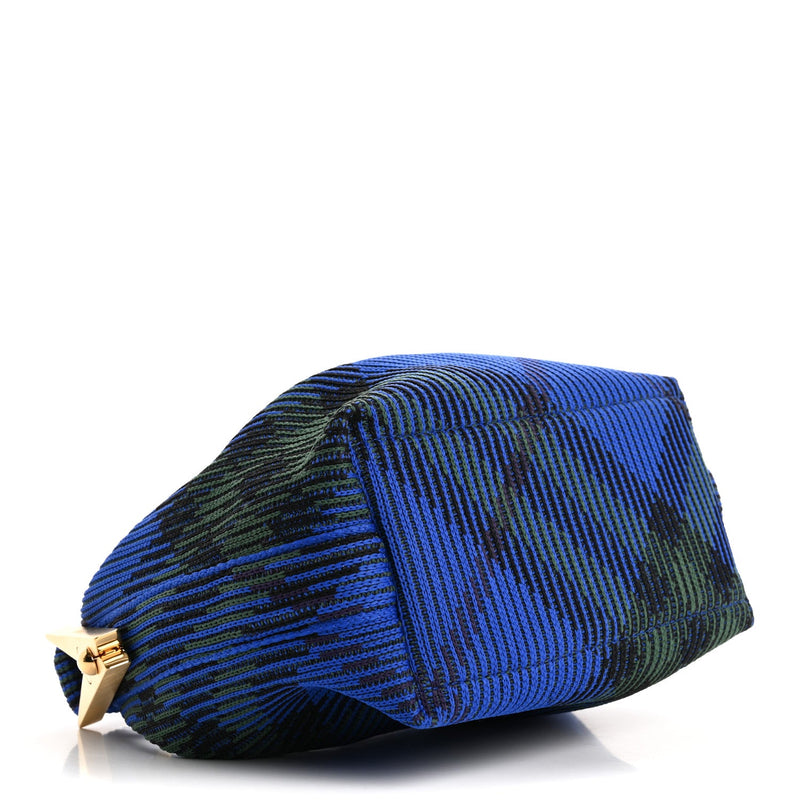Canvas Knitted Check Mini Peg Duffle Bag
