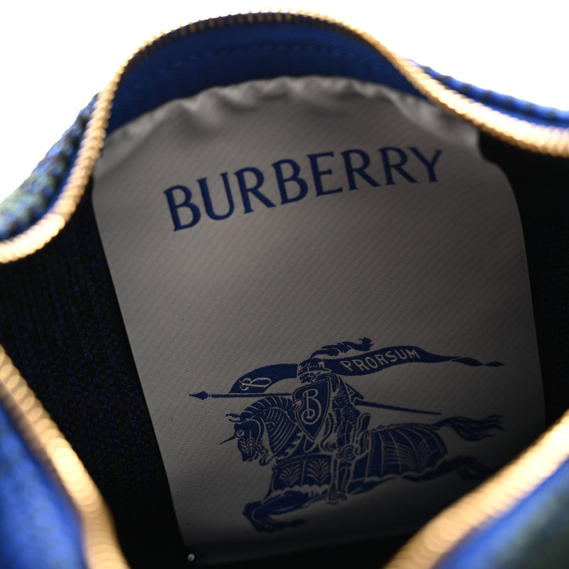 Canvas Knitted Check Mini Peg Duffle Bag