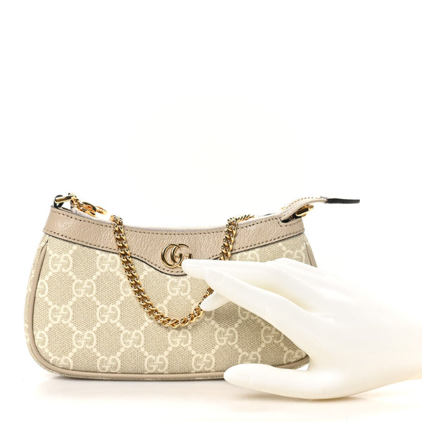 Gg Supreme Textured Dollar Calfskin Web