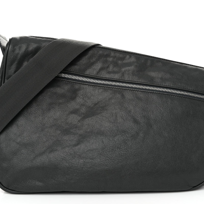 Calfskin Large Shield Messenger Bag